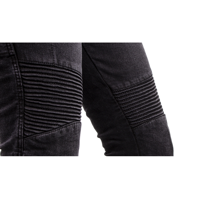 Ozone Agness II Black Motorcycle Jeans til kvinder
