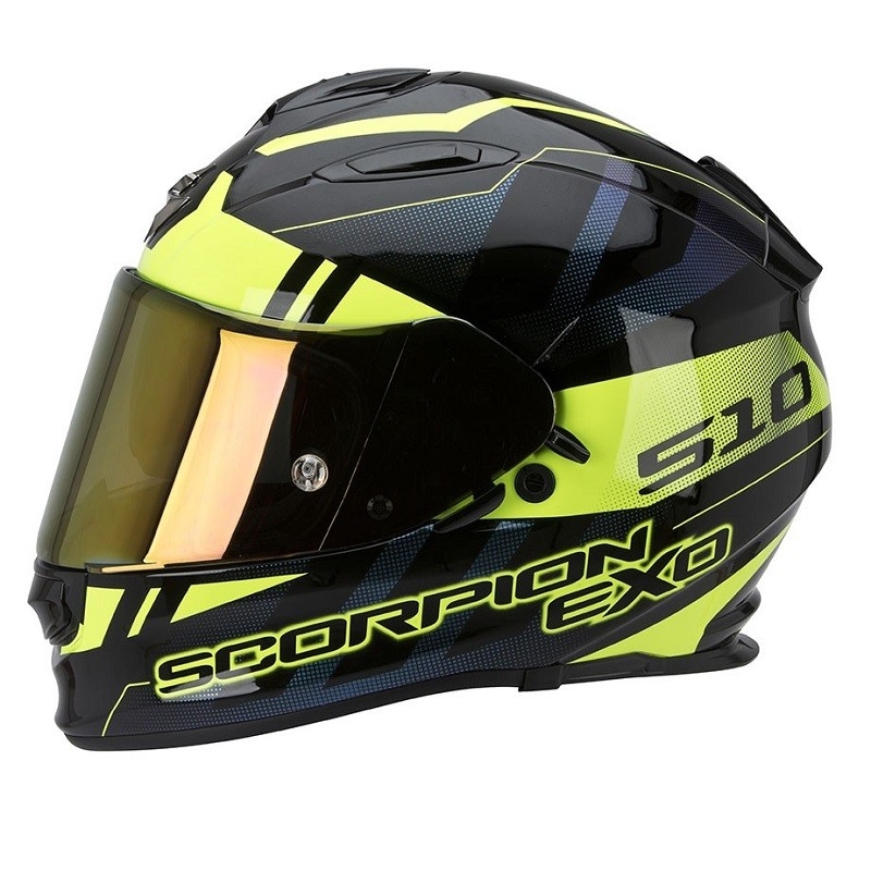Moto integrální přilba Scorpion EXO-510 Stage černo-žlutá výprodej