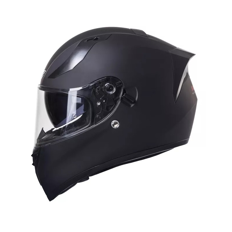 Integreret motorcykelhjelm Street Racer SR I1 MotoZem Performance sort mat udsalg