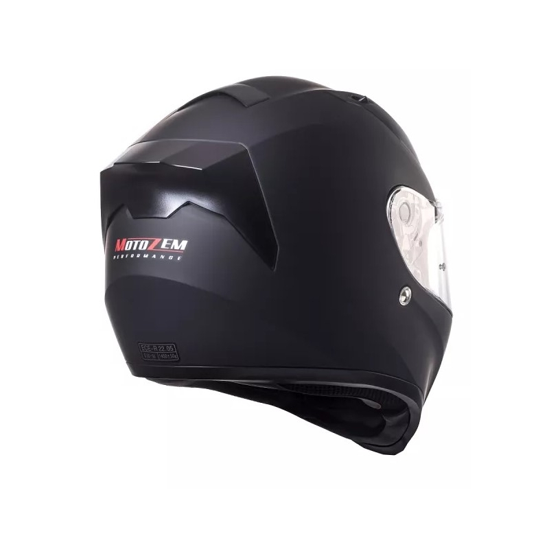Integreret motorcykelhjelm Street Racer SR I1 MotoZem Performance sort mat udsalg