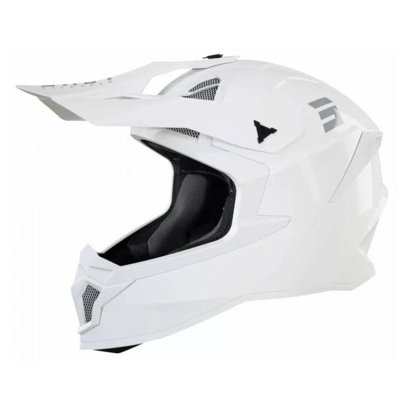 Motokrosová přilba Shot Lite Fury Solid 2.0 bílá