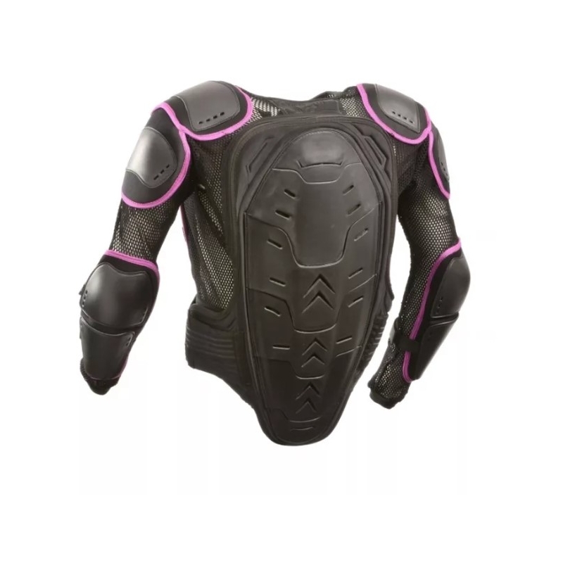 Bodyprotector Emerze EM8 til kvinder, sort og lilla