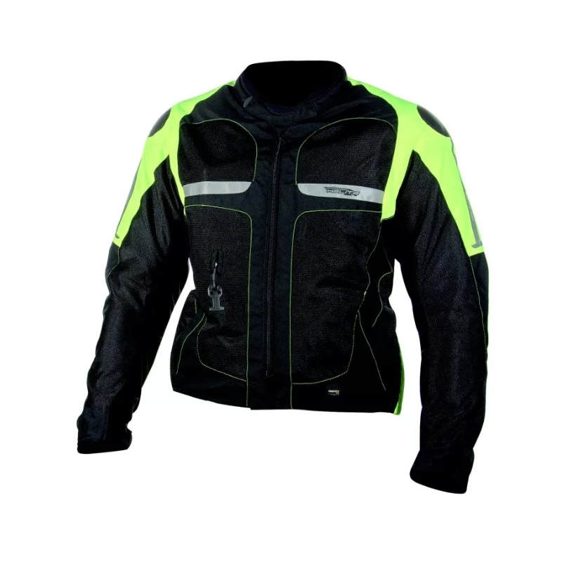 Airbag-jakke HELITE Vented sort-fluogul