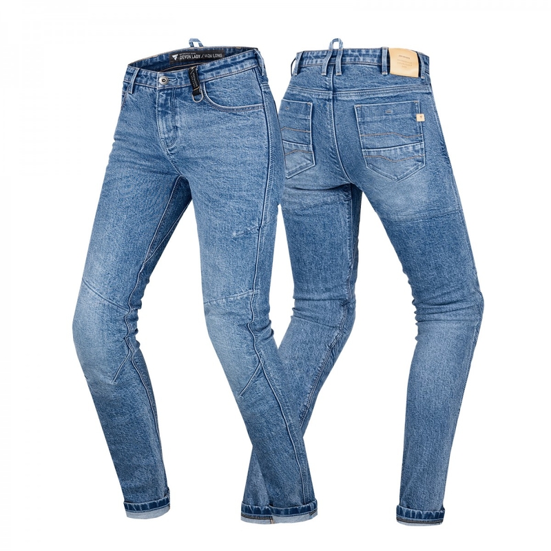 Shima Devon blue extended jeans til kvinder til motorcykel
