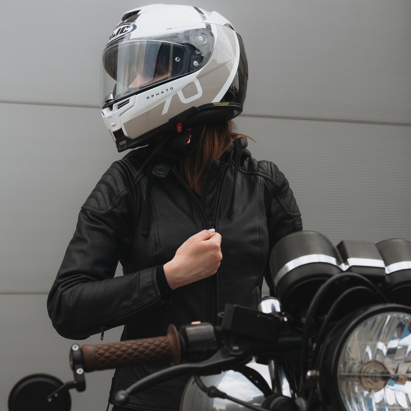 Dame motorcykeljakke Rebelhorn Impala sort