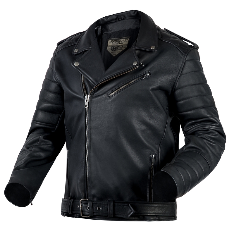 Ozone Ramones moderne sort motorcykeljakke udsalg