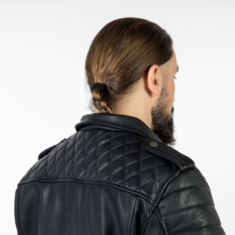 Ozone Ramones moderne sort motorcykeljakke udsalg