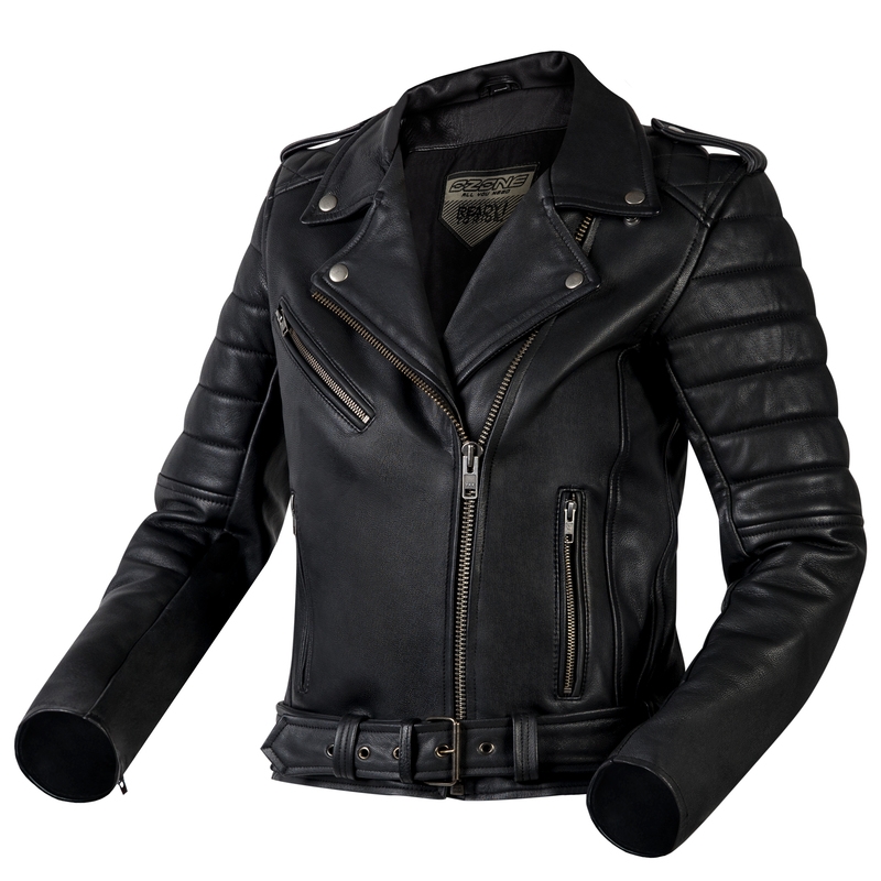 Ozone Ramones Modern Black motorcykeljakke til kvinder udsalg