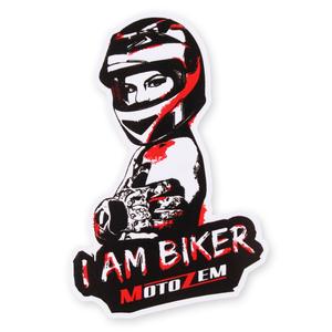 MotoZem I Am Biker Sticker - Kvinde maxi