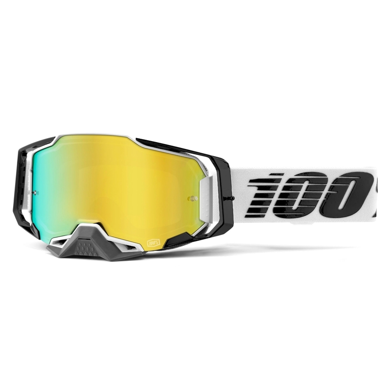 Motocross-briller 100% ARMEGA Atmos med spejl i guldplexi