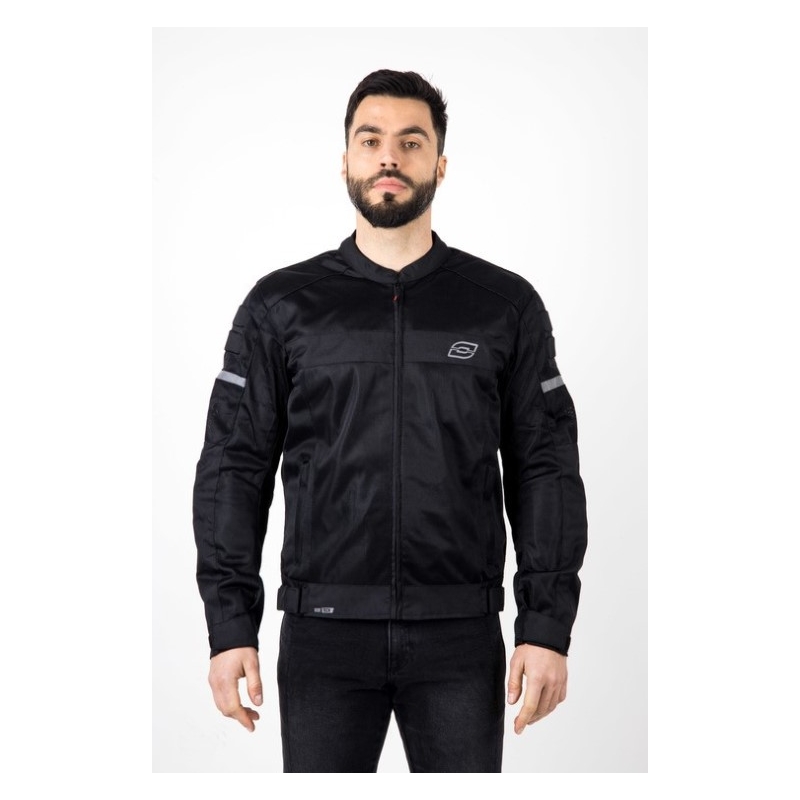 Ozone Dart sort motorcykeljakke