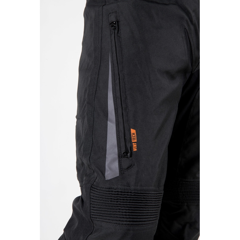 Ozone Vulcan sorte motorcykelbukser