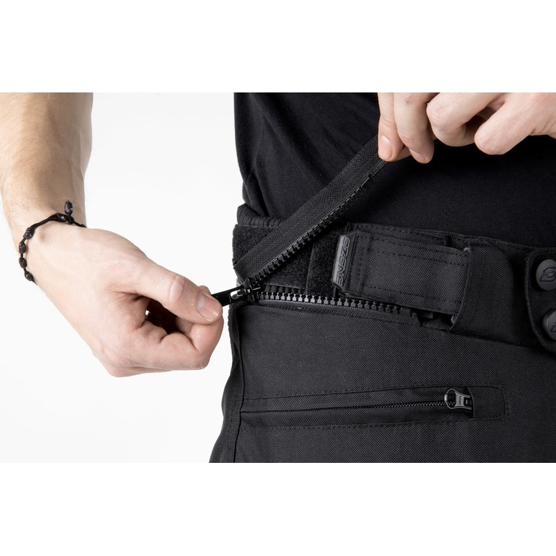 Ozone Vulcan sorte motorcykelbukser