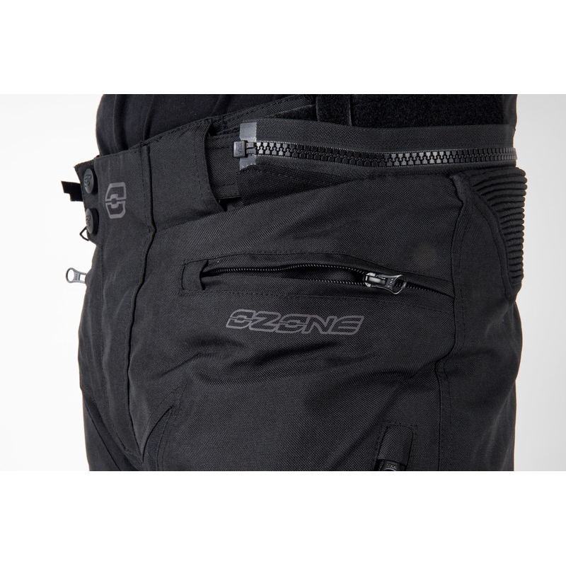 Ozone Vulcan sorte motorcykelbukser