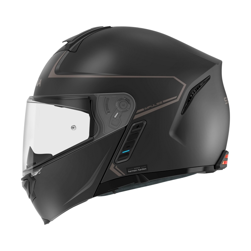 Vyklápěcí přilba na motorku s Mesh headsetem SENA Impulse černá matná
