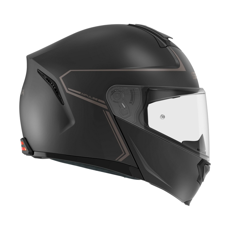 Vyklápěcí přilba na motorku s Mesh headsetem SENA Impulse černá matná