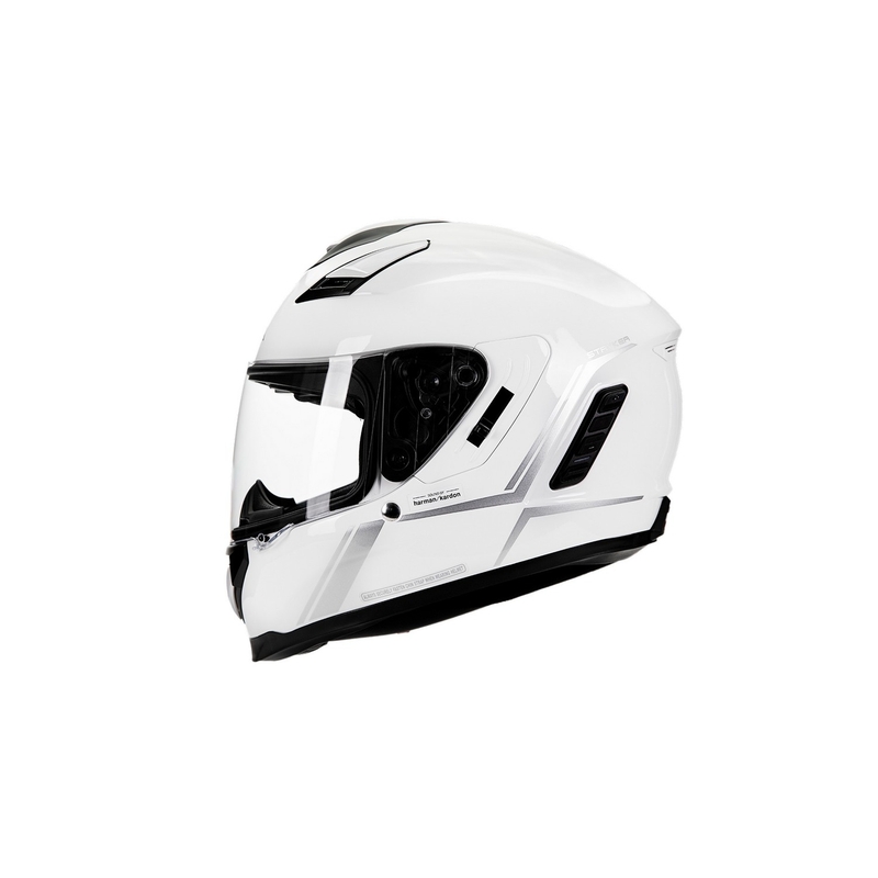 Integralhjelm med mesh headset SENA Stryker blank hvid