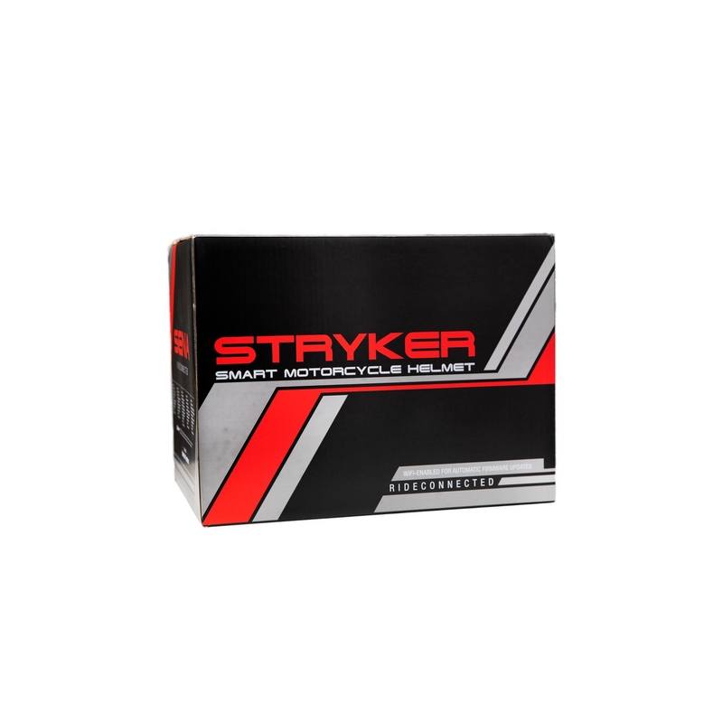 Integralhjelm med mesh headset SENA Stryker blank hvid