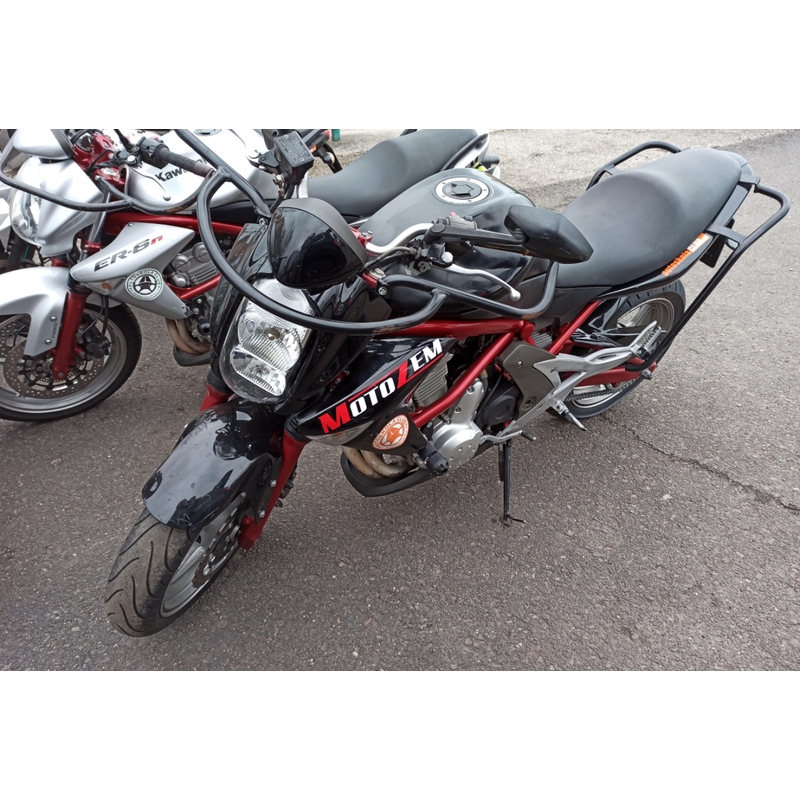 MotoZem logo klistermærke hvid