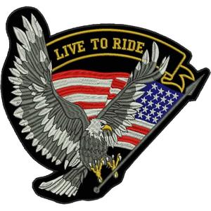 Eagle flag patch - stor