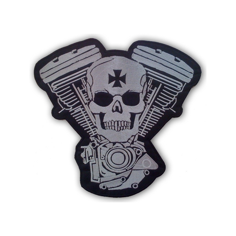 Patch Warrior hvid-sort udsalg