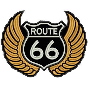 Patch Route vinger orange
