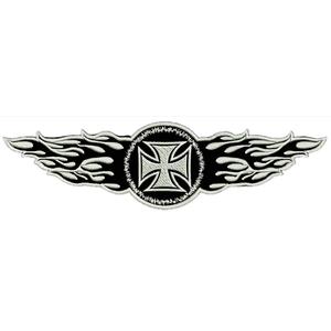 patch Flames hvid