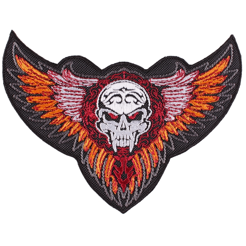 Patch Wings med ornament orange