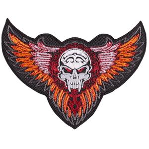 Patch Wings med ornament orange - stor