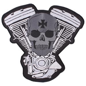 Patch Warrior hvid-grå