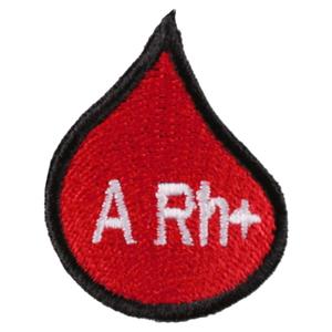 Blodgruppepatch drop A Rh+