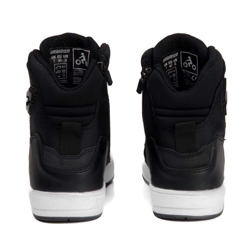 Boty na motorku Ozone Spin černo-bílé