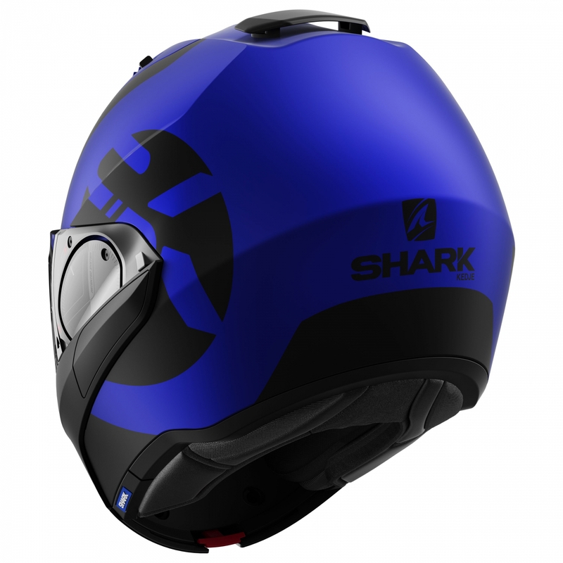 Překlápěcí přilba SHARK EVO-ES Kedje černo-modrá matná