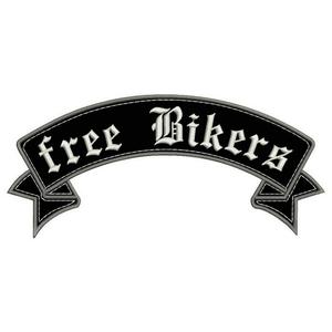 Patch Free Biker-top med bånd
