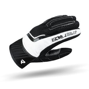 Dame motorcykelhandsker Street Racer Stunt sort-hvide