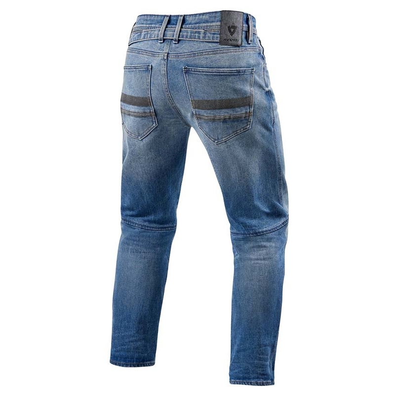 Revit Salt TF blå motorcykeljeans udsalg
