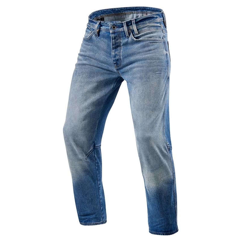 Revit Salt TF blå motorcykeljeans udsalg