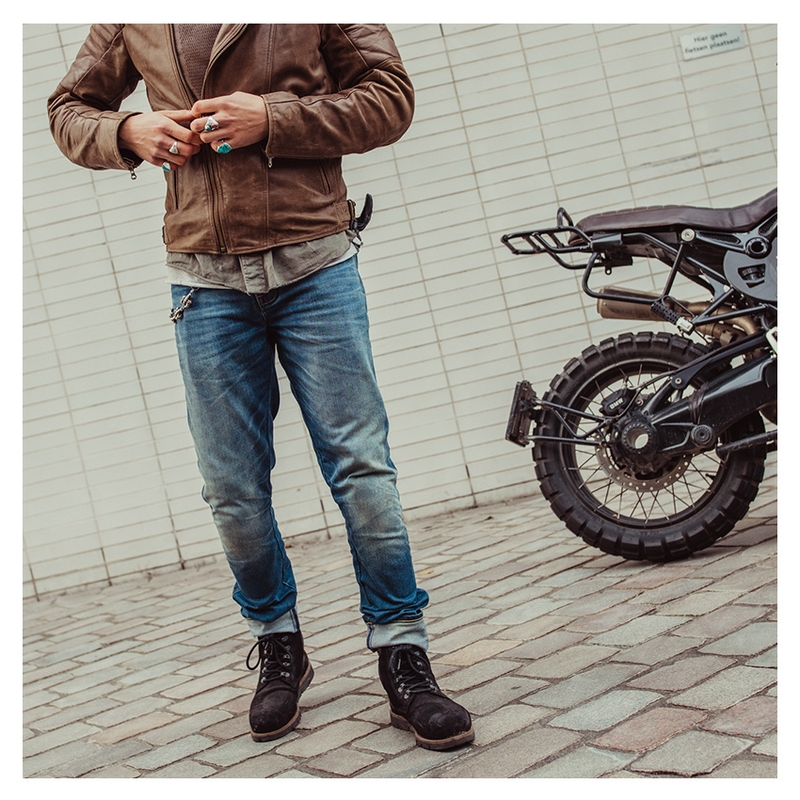 Motorcykeljeans Revit Carlin SK blue extended