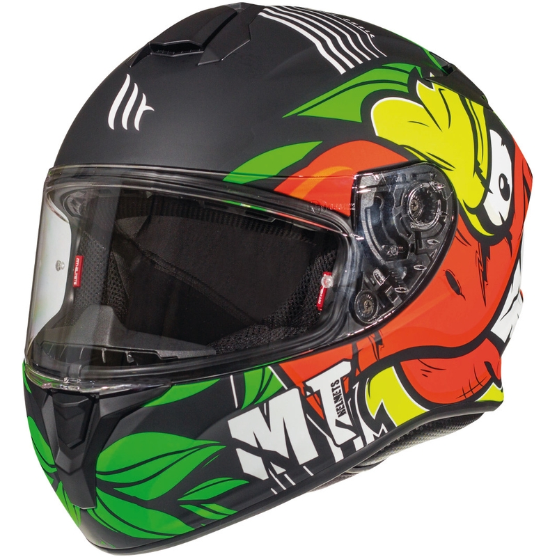 MT Targo Truck A2 fluogul mat integreret motorcykelhjelm