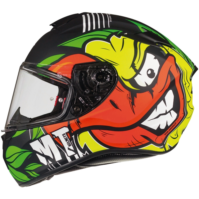 MT Targo Truck A2 fluogul mat integreret motorcykelhjelm