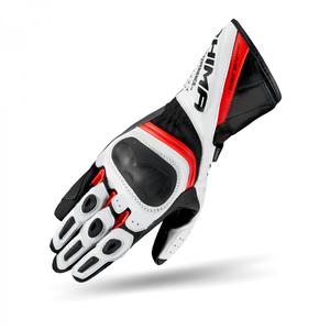Shima Miura Black-White-Fluo Red motorcykelhandsker til kvinder