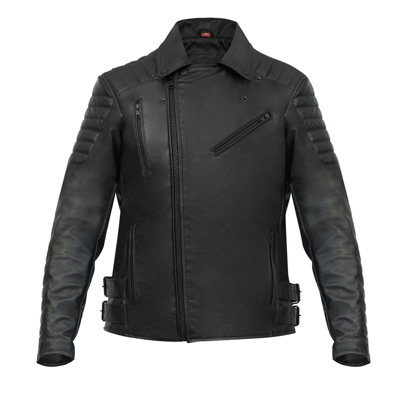 Motorcykeljakke BROGER Ohio sort udsalg