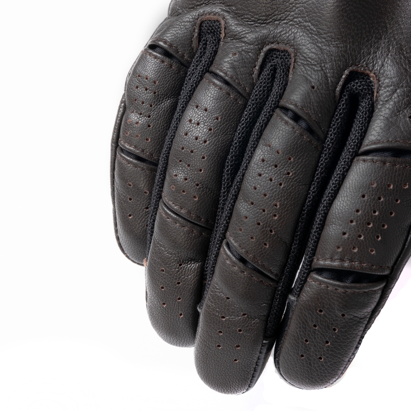 Motorcykelhandsker Rebelhorn Impala brun udsalg
