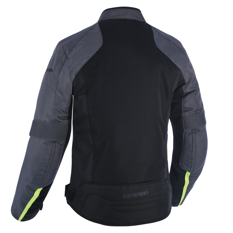 Oxford Delta 1.0 Air sort-grå-fluogul motorcykeljakke