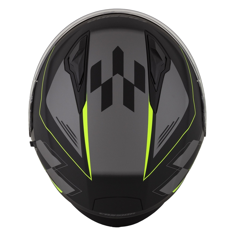 Cassida Jet Tech Roxor åben motorcykelhjelm sort-grå-fluogul mat udsalg