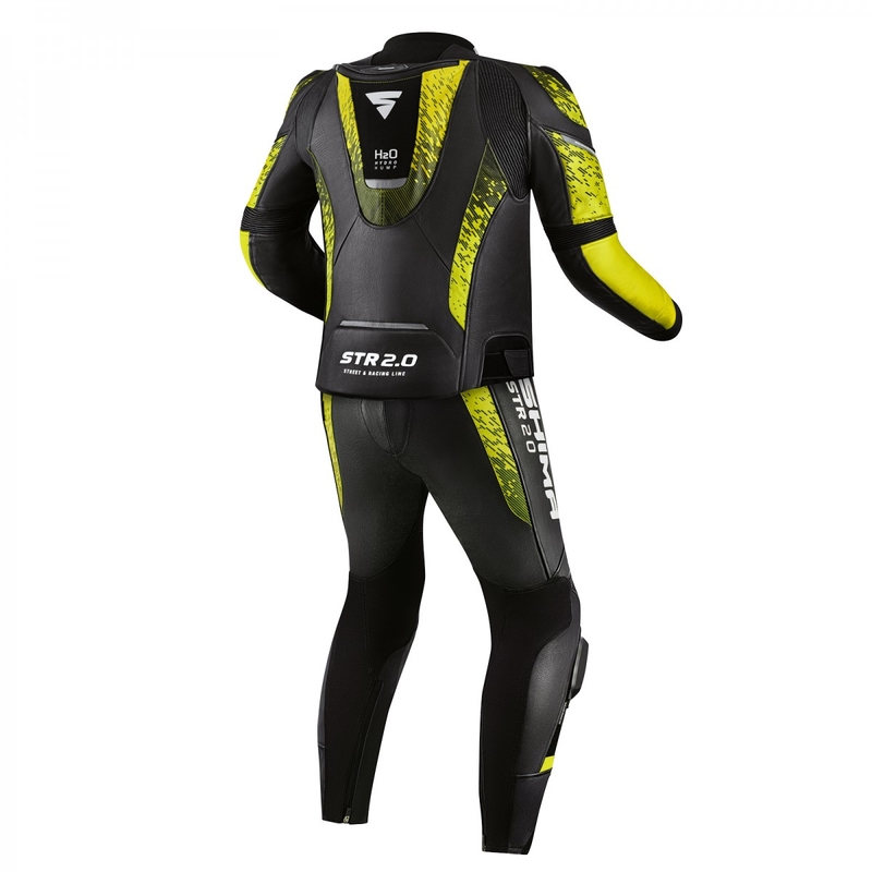 Shima STR 2.0 sort-fluogul motorcykeloverall
