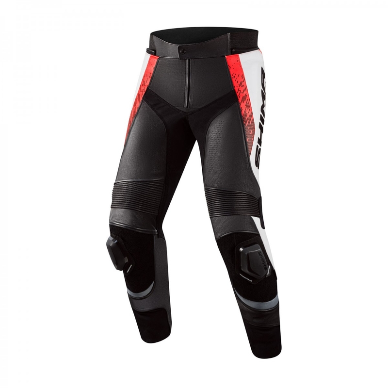 Shima STR 2.0 sort-hvid-fluorrød motorcykelbuks
