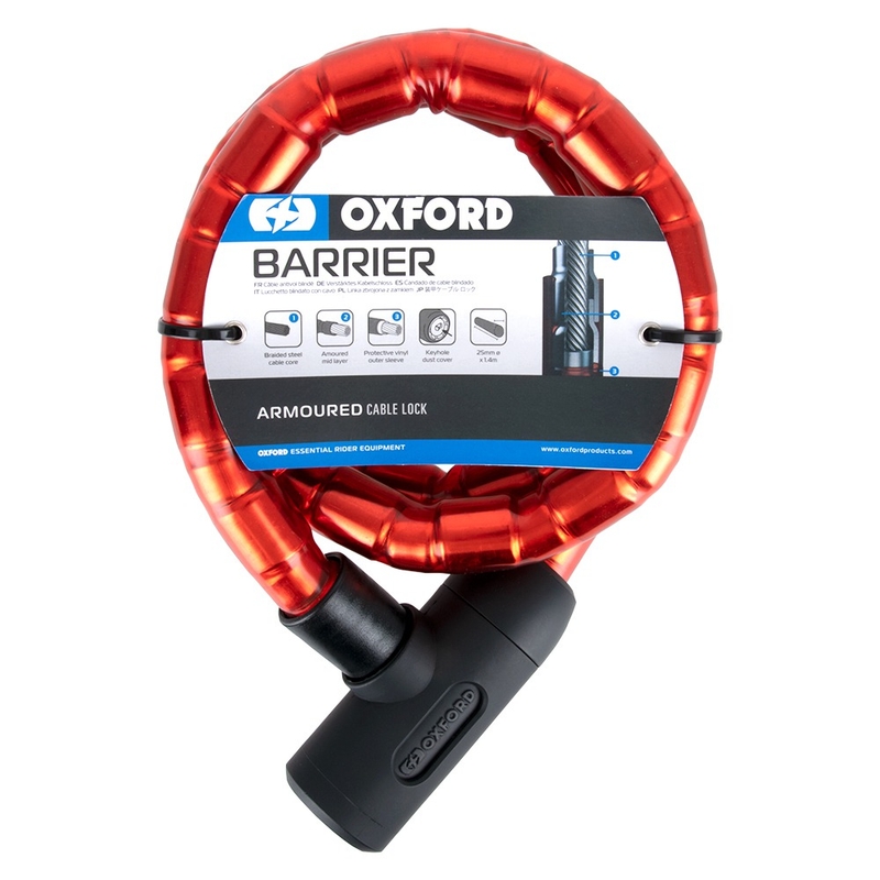 Oxford Barrierelås 1,4 m rød