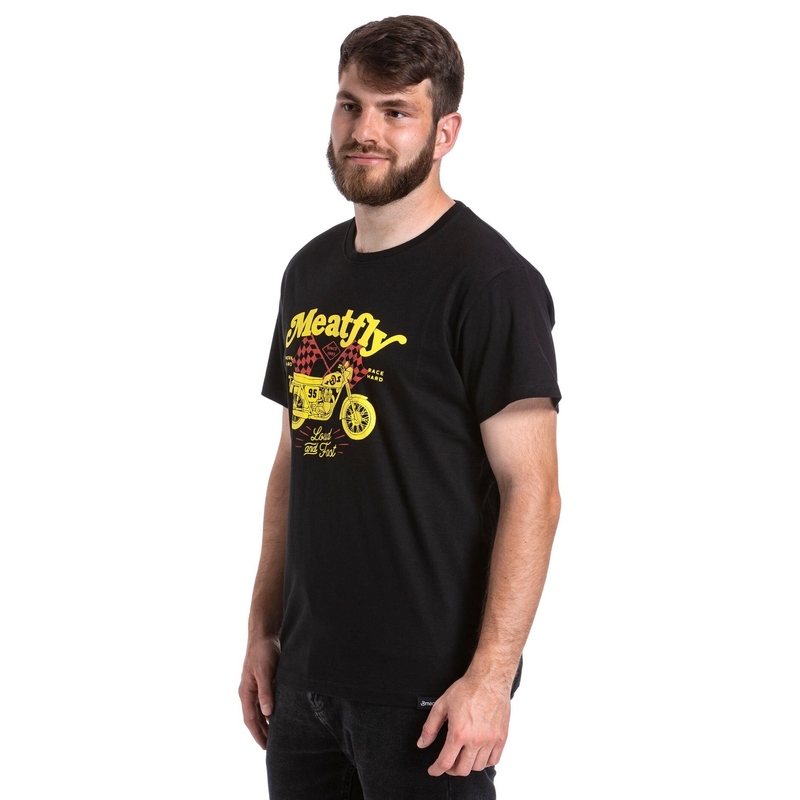 T-shirt Meatfly Loud And Fast sort udsalg