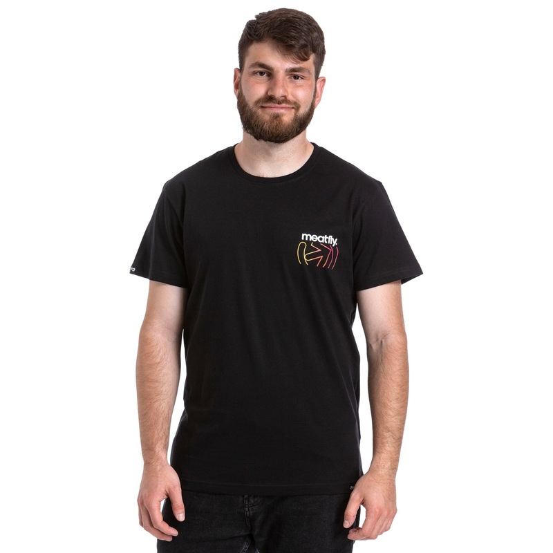T-shirt Meatfly Marmi sort udsalg